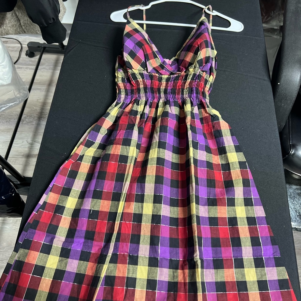 Multi color summer dress . Size Medium